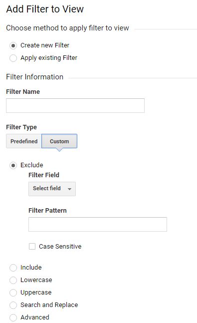 filter settings for subdomain tracking in google analytics